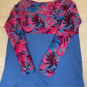 Vibrant Floral Long Sleeve Top